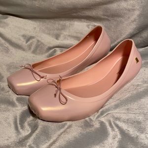 MELISSA 'Sweet' Pink Ballet Flats Jelly